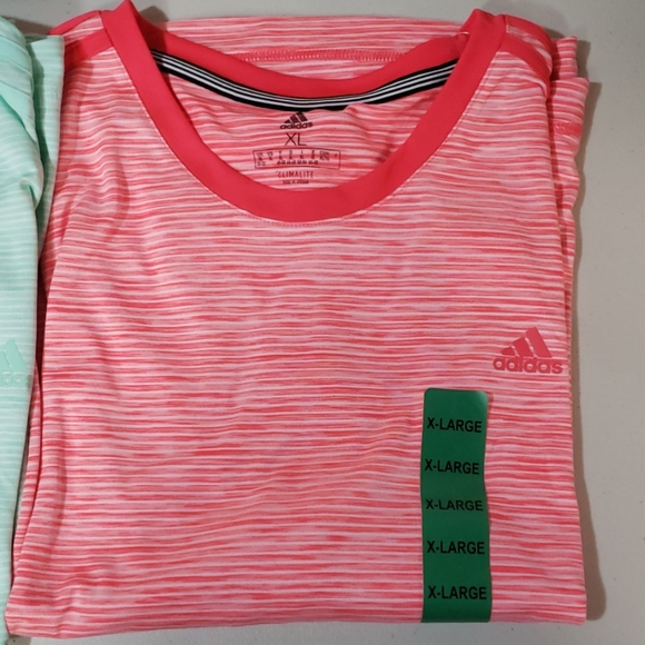 Clearance Bundle 3 ADIDAS women's Climalite striped Shirt - Picture 4 of 5